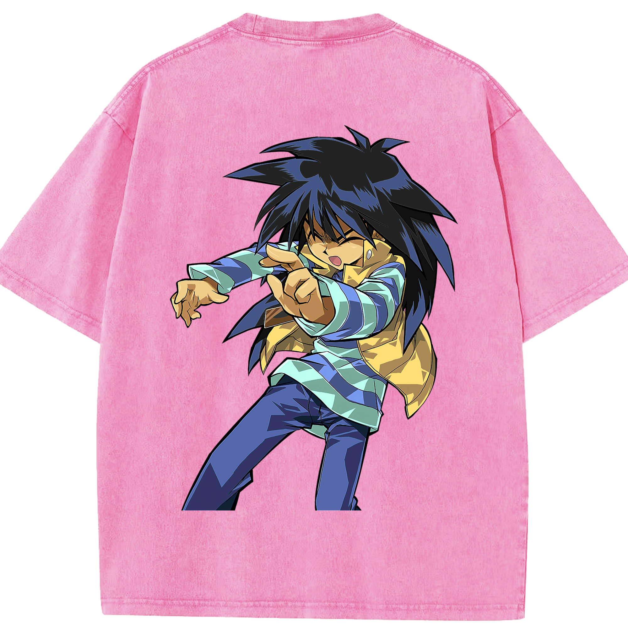（画像用） 遊☆戯☆王 Yu-Gi-Oh! 綿100% ヴィンテージ風 半袖Tシャツ（背面プリント）
